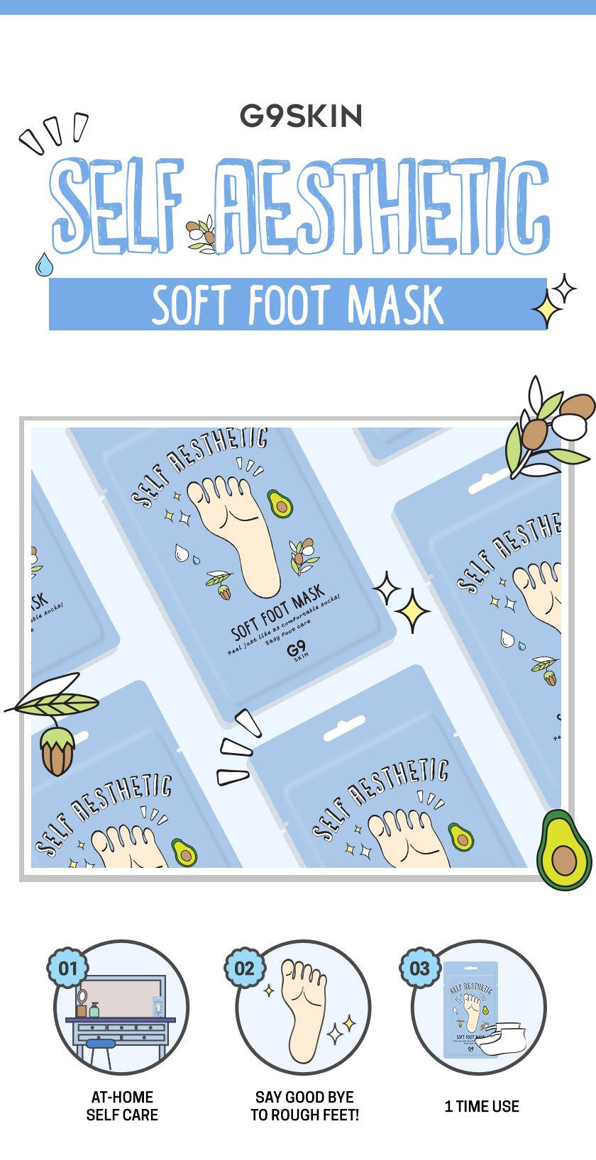 Self Aesthetic Soft Foot Mask