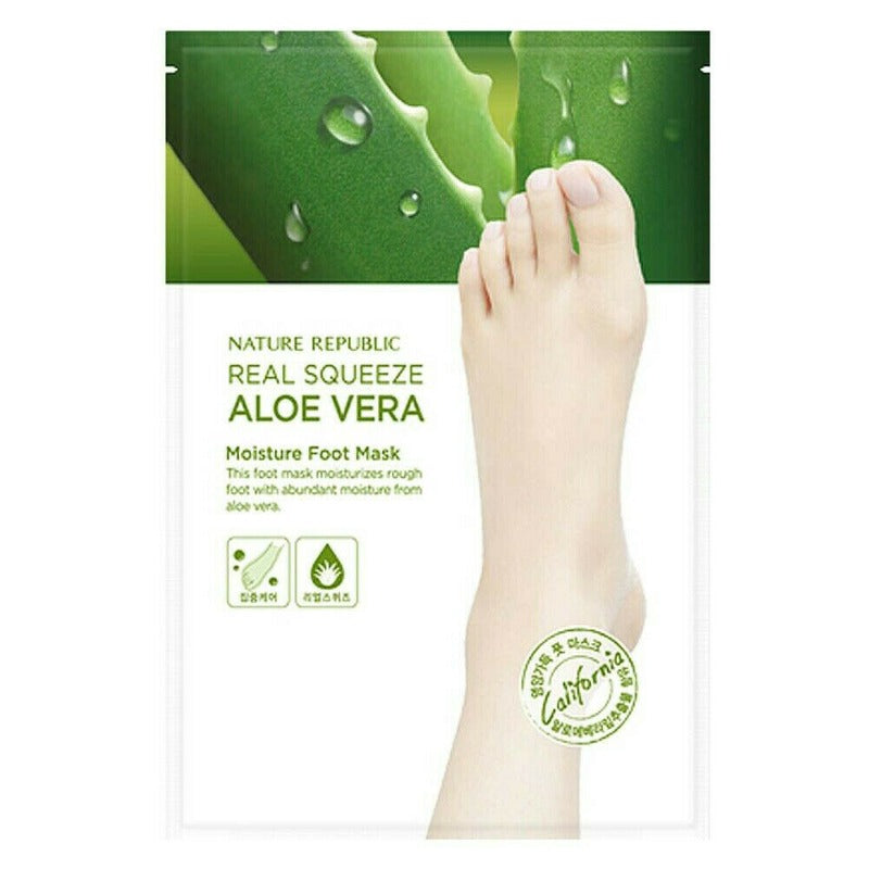 Real Squeeze Aloe Vera Peeling Foot Mask